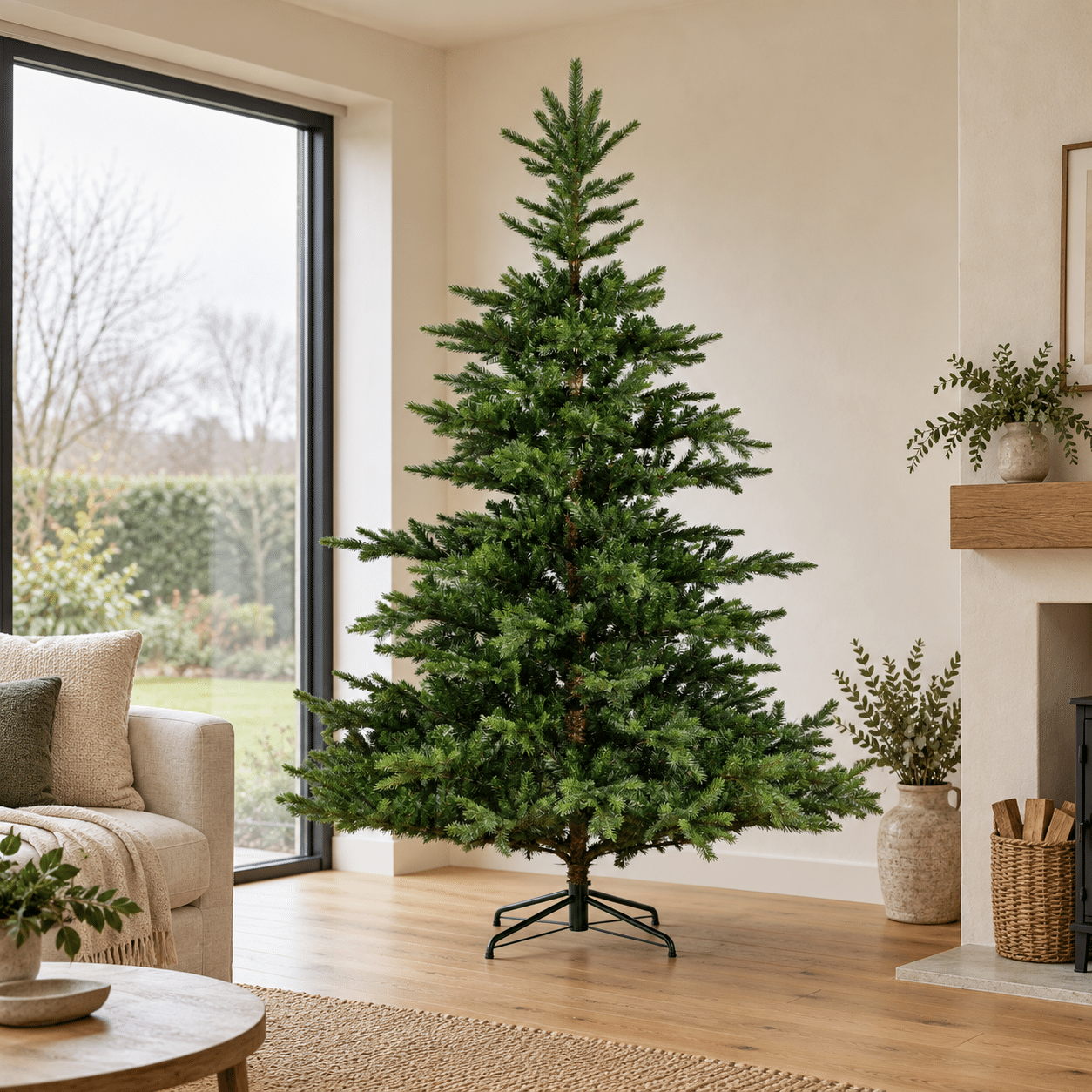 7ft Grandis Fir Unlit Artificial Christmas Tree - 2326 Tips