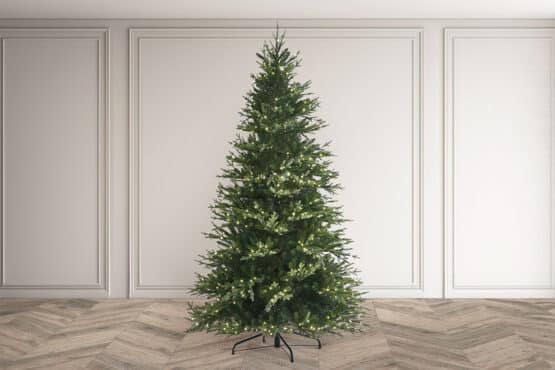 7.5ft Elveden Fir Pre-Lit Fake Christmas Tree Artificial Xmas tree- Christmas Trees For Sale in Dublin- Artificial Christmas tree