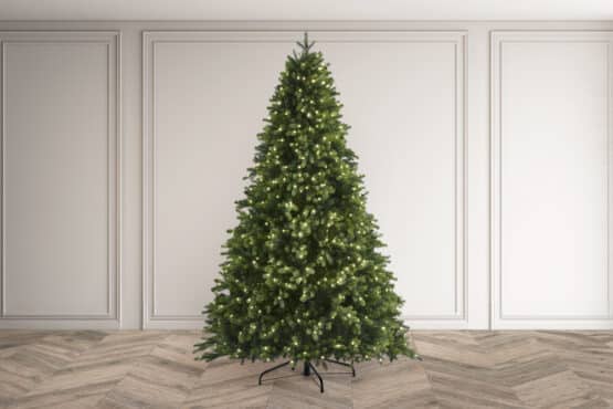 7.5ft Alpbach Fir Pre-Lit artificial Xmas Tree on sale at christmasland.ie Dublin 9ft Alpbach Fir Pre-Lit Xmas Tree