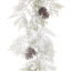 6ft Snowy Pine Garland with Cones