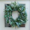 24″ Helmsley Luxury Green Foliage Wreath Christmas Wreaths for Sale Dublin