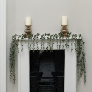 6ft Frosted Eucalyptus Garland Green 180cm