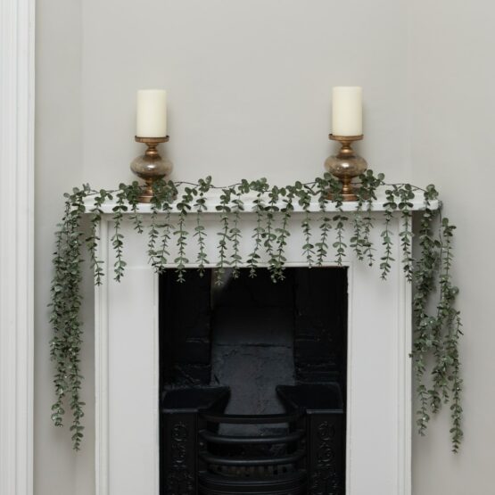 6ft Frosted Eucalyptus Garland Green Garlands for Sale Ireland