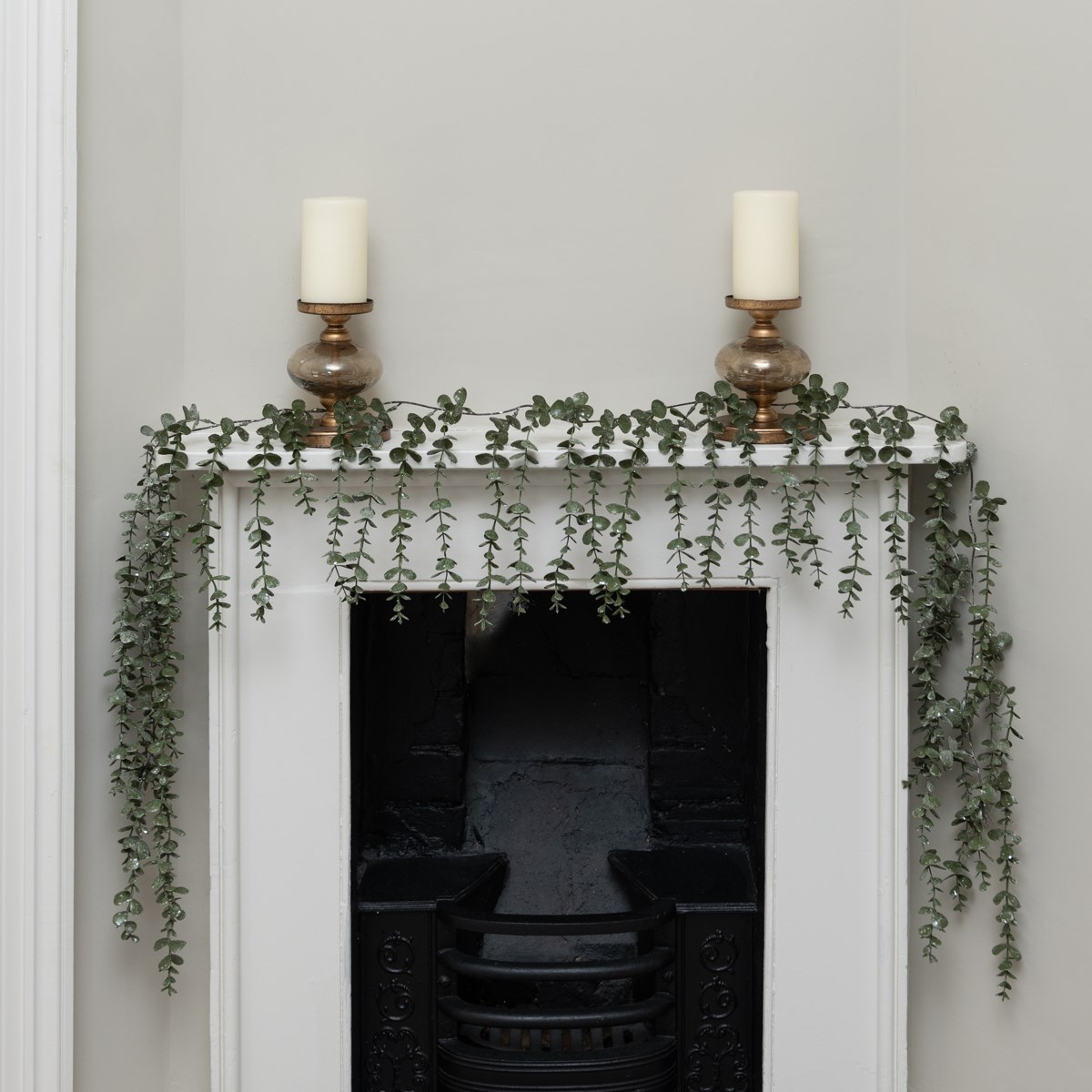 6ft Frosted Eucalyptus Garland Green Garlands for Sale Ireland