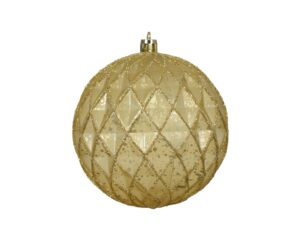 10cm Antique Gold Shatterproof Bauble