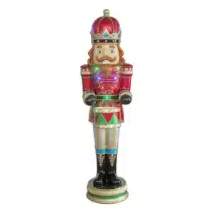 155cm King Nutcracker with Drums, Music & LED