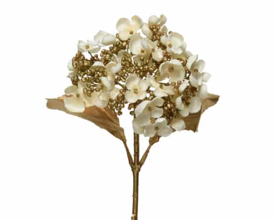 67cm cream Hydrangea flower on stem, christmas decoration. Sale now live in Christmasland.ie, 2 goatstown, Dublin, Ireland. Or buy Online now. Best price.
