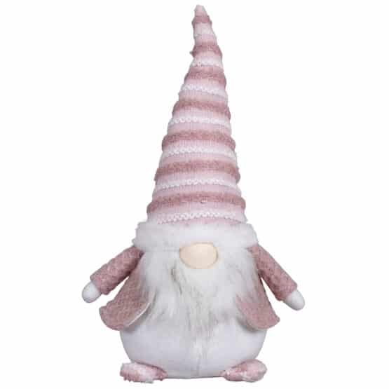 Standing Gnome Pink and White 44cm
