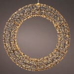 Classic Warm Christmas Lights In A Light Deluxe Wreath Metal Frame - Pre-Lit Wreaths. for sale at Christmasland, 2 goatstown, Dublin, Ireland