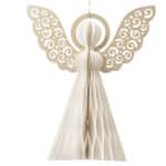 15cm mint green Paper angel magnet closure, sustainable product, environment friendly for sale in Christmasland.ie. Visit us Christmasland showroom at 2 goatstown, Dublinl Ireland.
