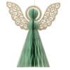 15cm mint green Paper angel magnet closure, sustainable product, environment friendly for sale in Christmasland.ie. Visit us Christmasland showroom at 2 goatstown, Dublinl Ireland.