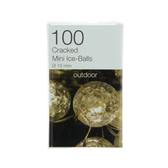 100 Micro LED Warm White Crystal ball Lights for sale at Christmasland Dublin Ireland