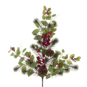 69cm Oakham Spray with Pine & Berry
