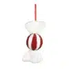 25 cm hanging sweet Christmas Decoration Red & White - Christmas Decorations For Sale Dublin