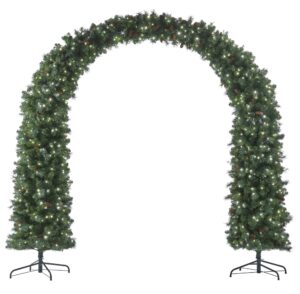 Pre-lit Christmas Tree Pine Arch XL, 8.5ft x 9ft -Warm White LED