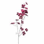 85cm Velvet mini Dogwood flower Christmas spray close up with Brown stem on offer for sale in Christmasland.ie. Visit our showroom at 2 goatstown, Dublin 14 ,Ireland.
