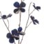 99cm midnight Dogwood flower Christmas spray close up with Brown stem on offer for sale in Christmasland.ie. Visit us Christmasland showroom at 2 goatstown, Dublin 14 ,Ireland.