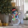 60cm Infinity lights standing snowman on wooden base for sale in Ireland. Shop before its gone