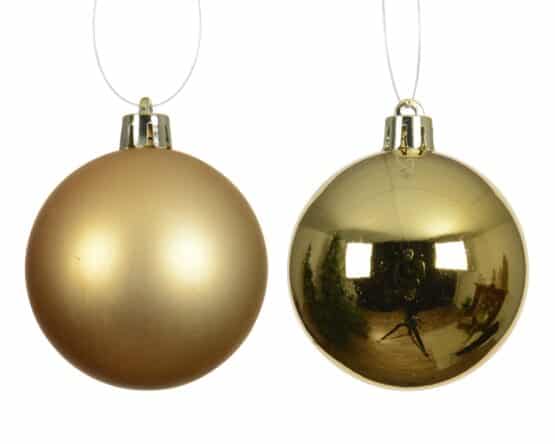 Browse & Buy 10cm Gold Shatterproof buable set - Sustainable Christmas Decoration from Christmasland.ie, Dublin , Ireland