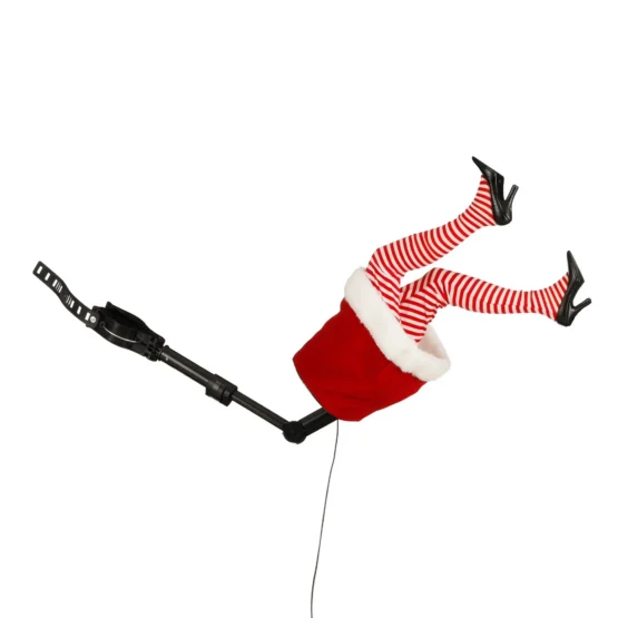 Christmas animated lady legs red UK adapter included available now to shop At Christmasland.