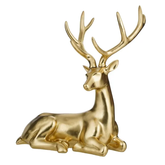 Buy Medium Gold lying Deer and more premium christmas figurine from Christmasland Dublin 14