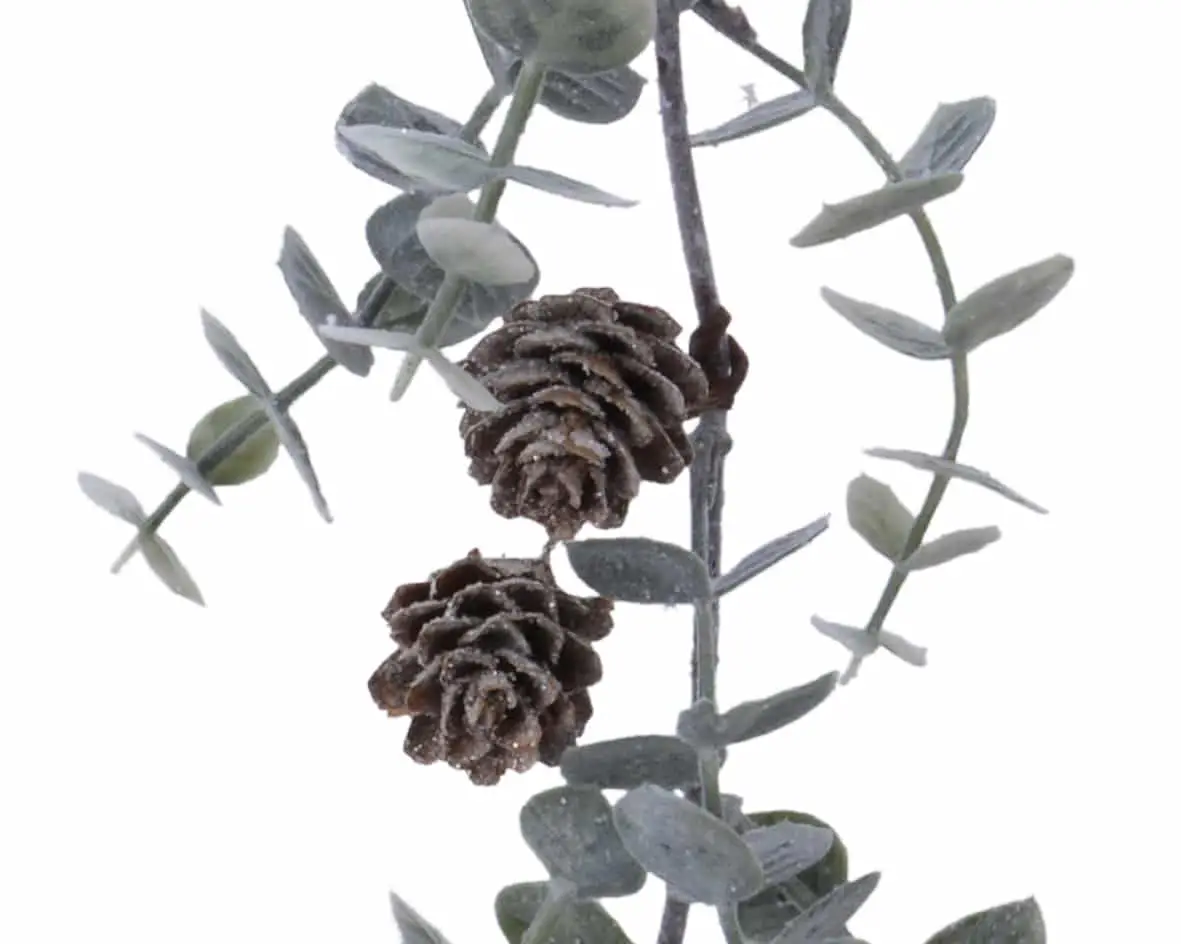 Christmas Garland Eucalyptus With Berries and Glitter - Christmasland