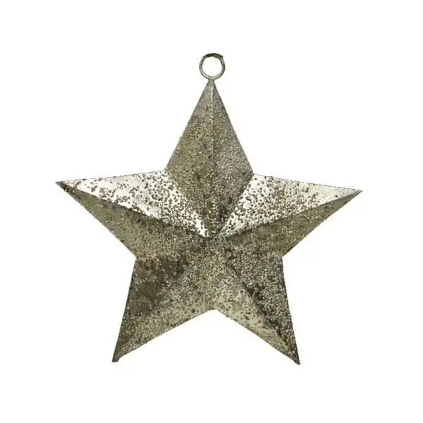 Metallic Gold Iron Star - Christmas Decorations For Sale Dublin