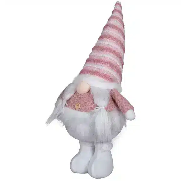 Extendable Gnome Pink White Green with Telescopic Legs 75cm - Image 4