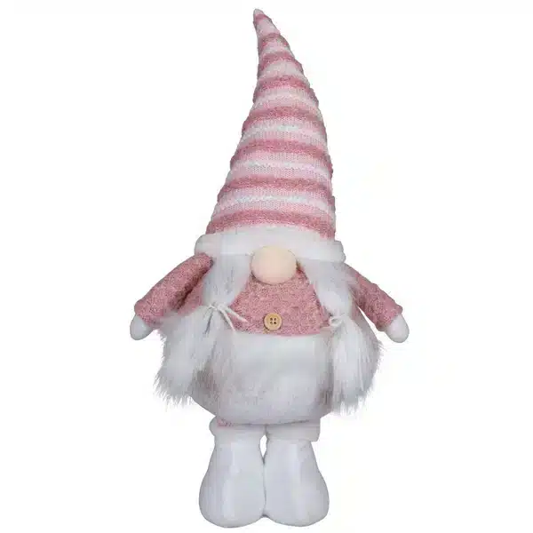 Extendable Gnome Pink White Green with Telescopic Legs 75cm - Image 3