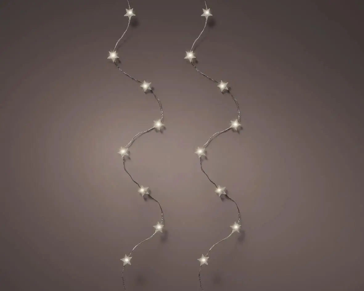 100 Micro LED Warm White Star Xmas Lights for sale at Christmasland Dublin Ireland