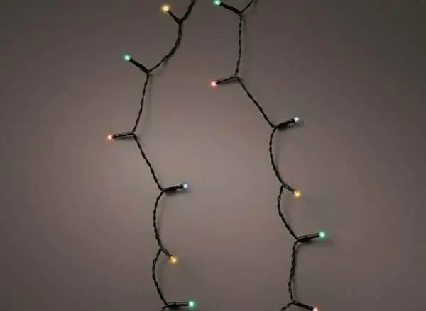 Durawise Multicoloured Battery Christmas Lights with Timer (Black Wire) Various Sizes - Christmas Lights For Sale Dublin