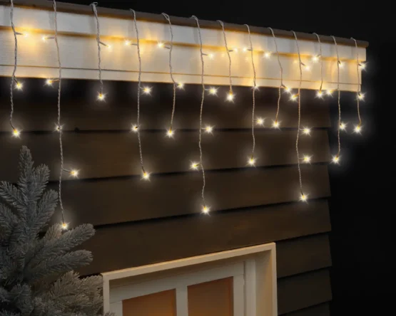 LED Warm White Icicle Twinkle Christmas Lights - Christmas Lights For Sale Dublin