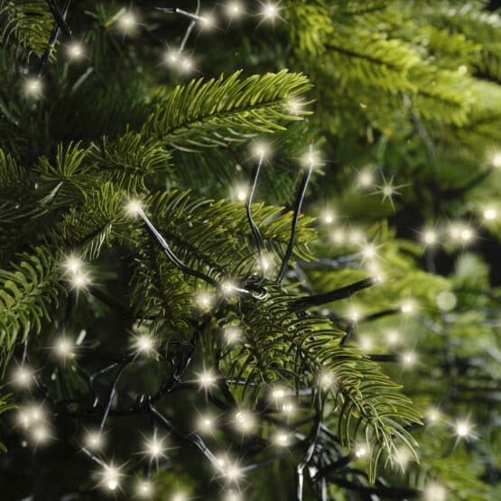 2040 LED Twinkle Cluster Warm White Outdoor Christmas Lights for sale from Christmasland.ie