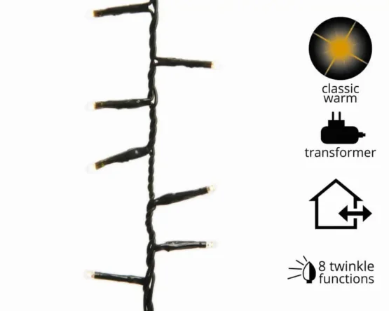 LED compact lights 8 function twinkle effect outdoor