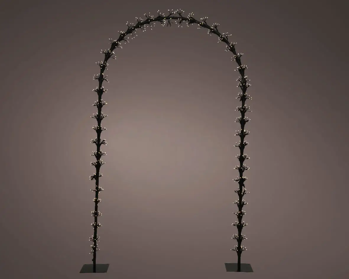 Christmas Decorative Arch With Warm LED White Twinkle Lights - Christmasland