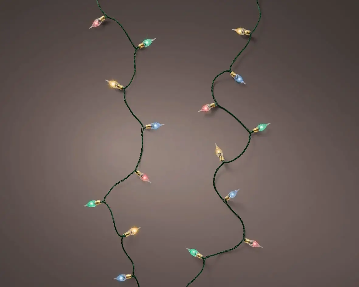 240 LED Vintage Multi-colour Twinkling Lights - Christmas Lights - shop now at Christmasland.ie or visit us at 2 goatstowm