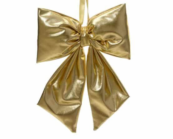 Buy Gold Polyester Christmas Bow with Hanger for sale - Christmasland, Dublin Ireland