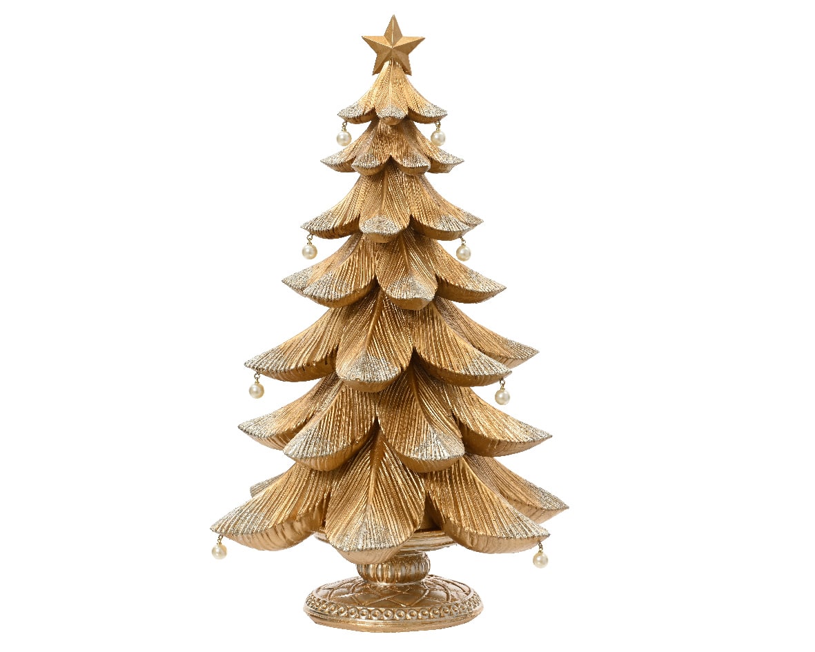 38cm Gold Tree Polyresin