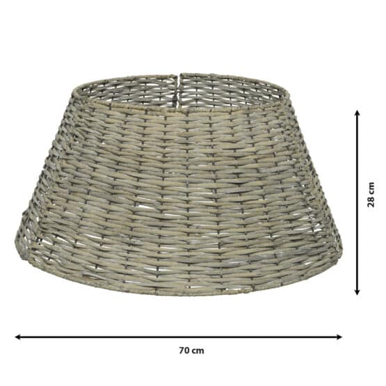 70cm Grey Willow Christmas Tree Ring for sale