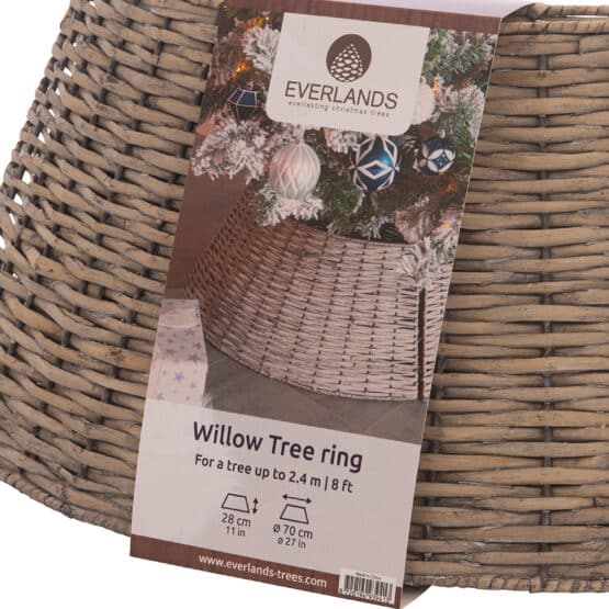 Buy 70cm Grey Willow Christmas Tree Skirts from Christmasland Dublin, Ireland