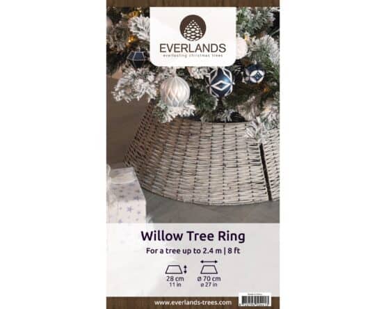 Buy 70cm Grey Willow Christmas Tree Skirts from Christmasland Dublin