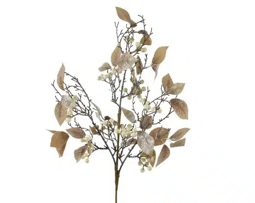 70cm Foam Glitter Berries Spray