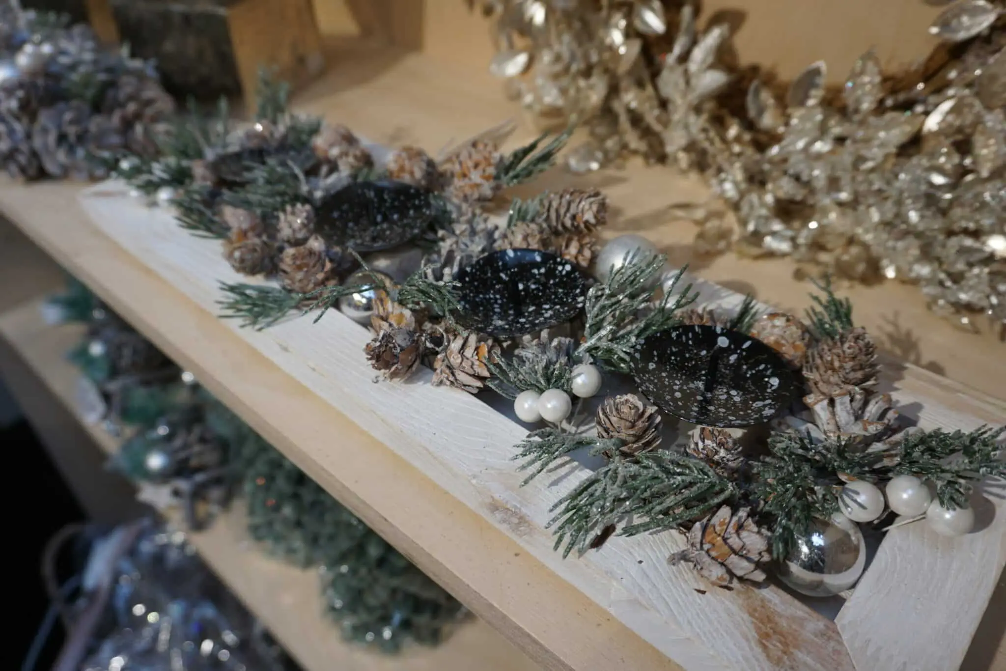 Christmas Tealight Candles Holder with Pine Cones - Christmas Decorations For Sale Dublin