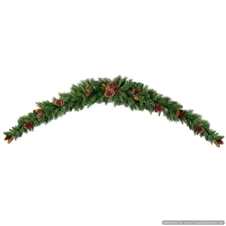 9-foot Pine Cone Mantle Swag Christmas Garland - Christmas Garlands for Sale in Ireland