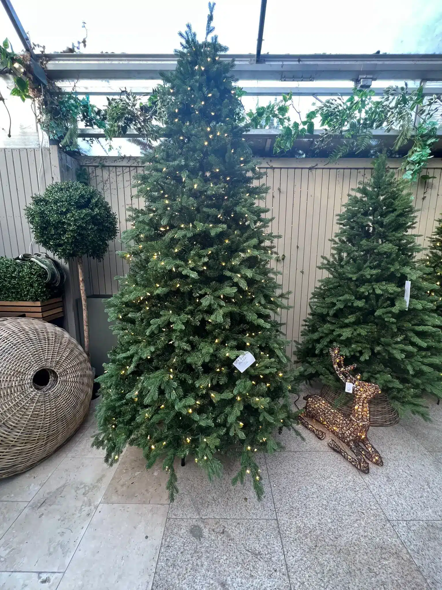 10ft Feel Real Bosworth Spruce Artificial Christmas Tree Pre-Lit - Christmas Trees For Sale Dublin