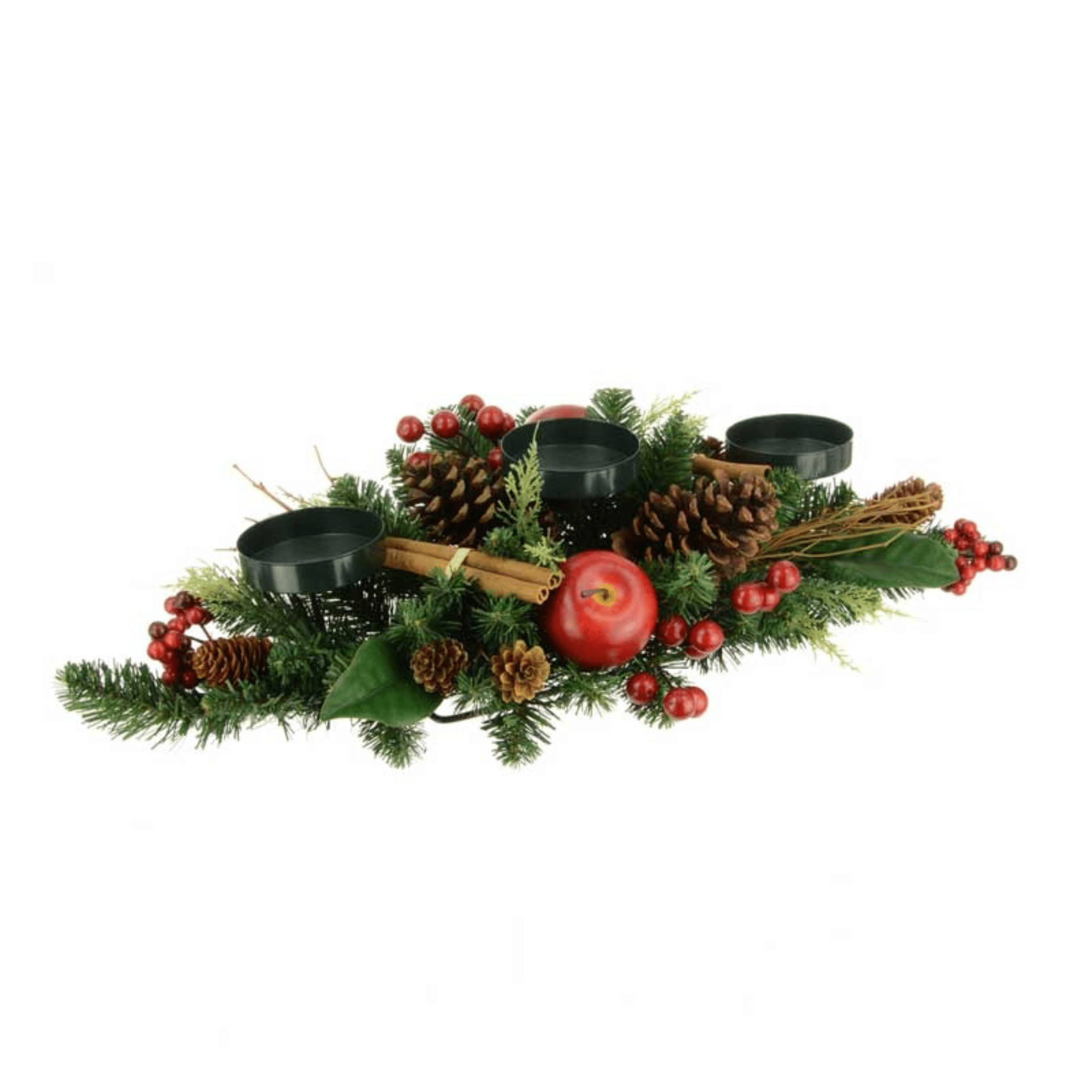 Buy Red Floralsilk Christmas Lodge Table Centerpiece from Christmasland, Ireland