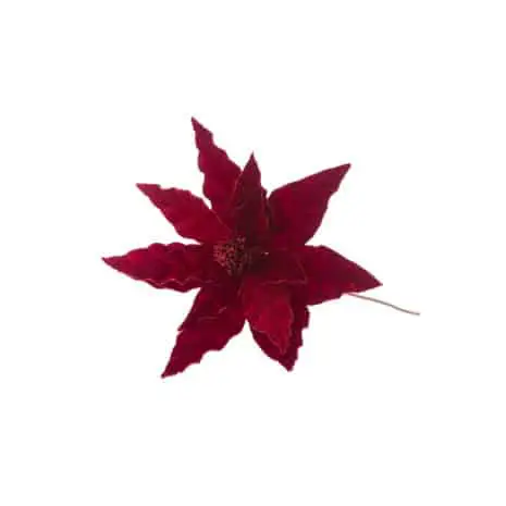 Glitter Tipped Poinsettia 70cm - Christmas Decorations For Sale Dublin