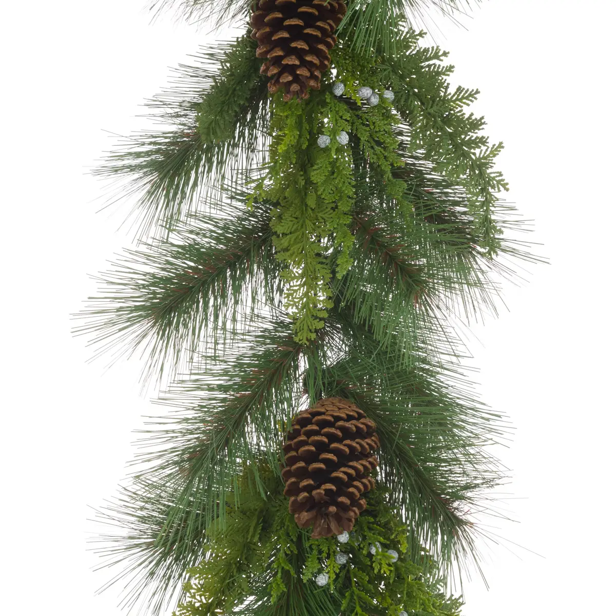 6ft Uppingham Garland With Natural Pine Cones