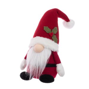 Sitting knitted Mr Clause gnok with hat for sale from Christmasland, Dublin 14, Ireland