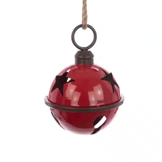 25cm Metal Bell with Star Decoration  - 2 Colours - Image 2